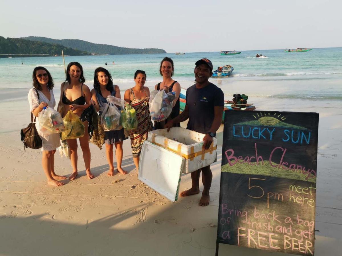 Lucky Sun Saracen Bay Hostel Koh Rong Sanloem Luaran gambar